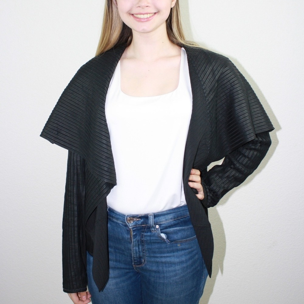 Bagatelle Wrap Leather Jacket sz Small